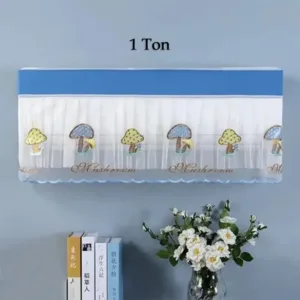 Ac Cover Air Conditioning Dust Cover Folding Designer Ac Cover For Indoor Split Cover Washable Foldable Dustproof Cover ( approx 1 Ton / Mix Design / 1 Pc) (ac curtain)