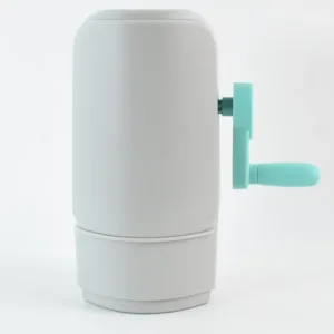 Manual hand-crank peanut sheller machine with built-in filter separator and storage portable household nut cracker - Durable Plastic