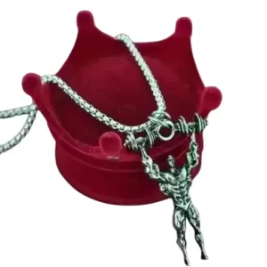 ACME Gym Body Builder Design Locket Pendant Necklace for Men & Boys – Alloy, Free Size