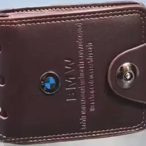 BMW Logo Faux Leather Wallet for Men & Women