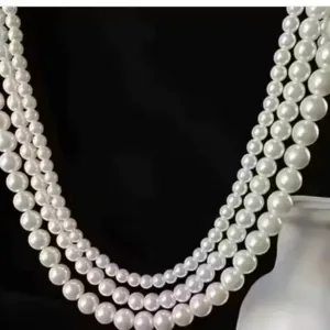 Elegants Multi-Layer Off White Pearl Necklace – Women Fashion Jewellery