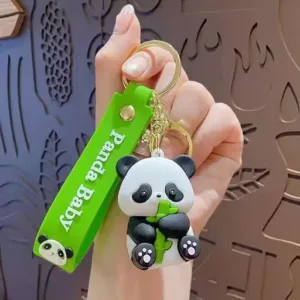 Cartoon Character Keychain – Cute Silicone Keyring for Kids