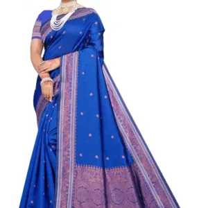 Jacquard Saree  The Sapphire Majesty Collection