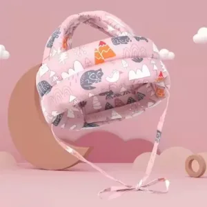 Adjustable Baby Safety Headguard Protective Cap – Pink