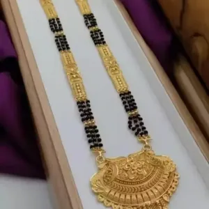 Diva Chic Mangal sutra | Gold-Plated Alloy Big Pendant, Non-Adjustable, Free Size.