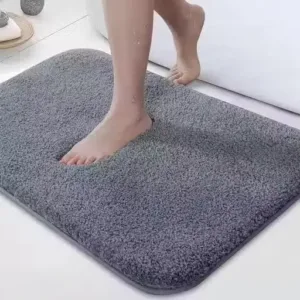 Creative Home Microfiber Striped Anti-Skid Bathmat