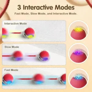 Smart Automatic Self Moving Cat Toy Ball Electric Interactive Rolling Pet Toy with USB Charging for Cats and Small Dogs ( default, OS )