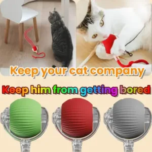 Smart Automatic Self Moving Cat Toy Ball Electric Interactive Rolling Pet Toy with USB Charging for Cats and Small Dogs ( default, OS )