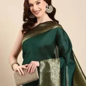 Jacquard Saree  Emerald Elegance Collection