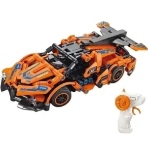 Lego based Lamborghini RC Car Kit for Kids & Adults | 2.4GHz Remote Control DIY Sports Car | Rechargeable STEM Building Toy with Openable Doors