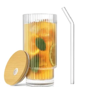 Glass Sipper Cup – Multipurpose Beverage Drinking Glass (Pack of 1)